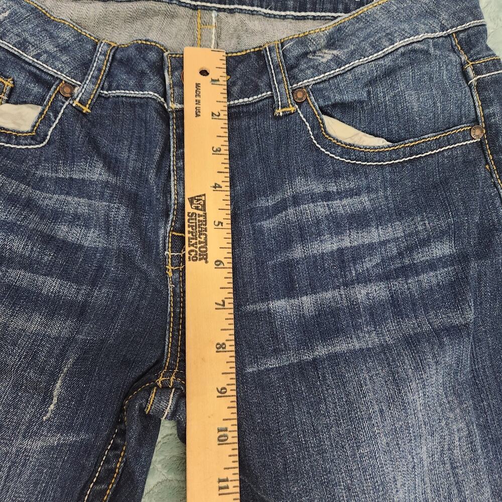 Cowgirl Tuff Women's 32 x 31 Boot Cut Med Wash Stretch Denim Jeans - Picture 9 of 14